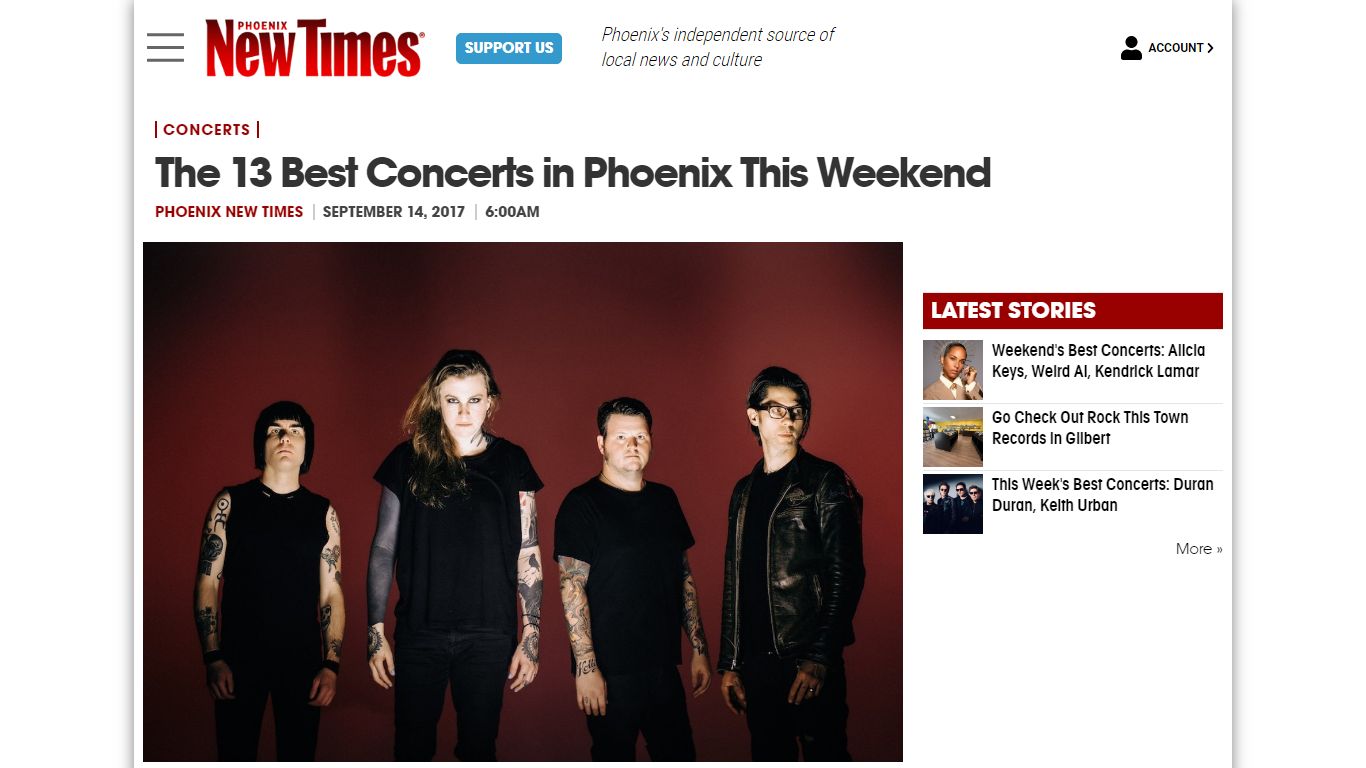 Phoenix Concerts September 15-17: Against Me, Stone Foxes, Bishop ...